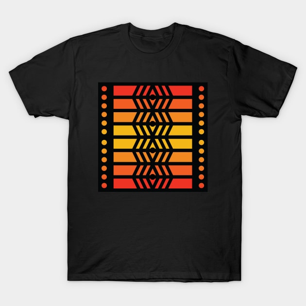 “Dimensional Surveillance” - V.4 Orange - (Geometric Art) (Dimensions) - Doc Labs T-Shirt by Doc Labs